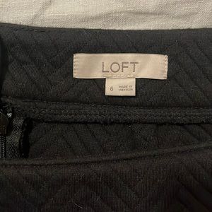 Loft Black Skirt size 6